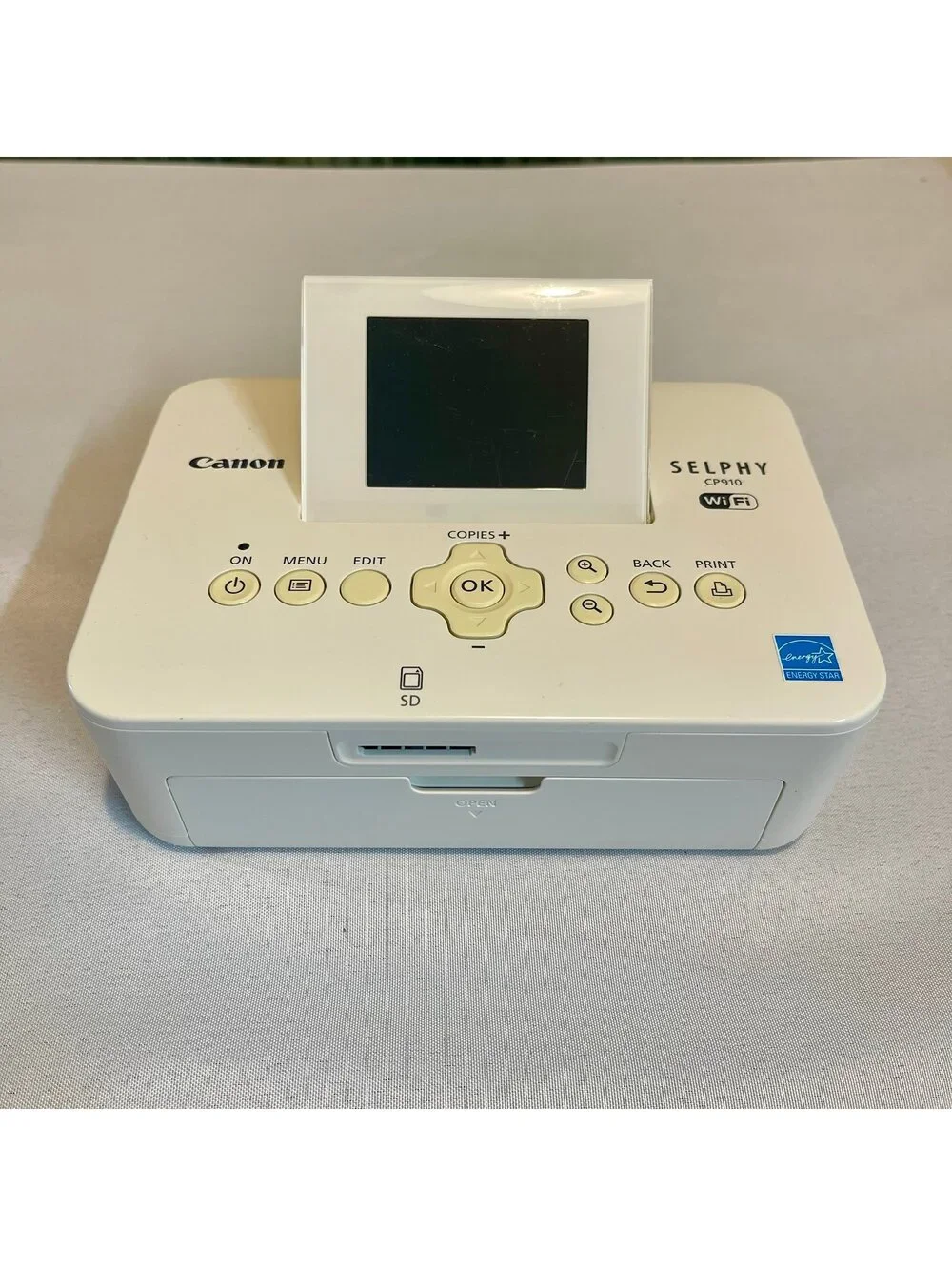 Canon SELPHY CP910 Portable Wireless Compact Color Photo Printer, White